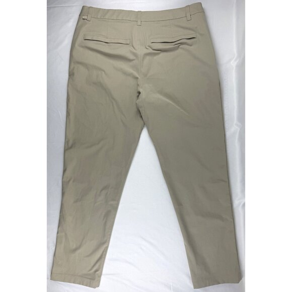 Lululemon Pants Mens 34x29 Beige Commission Classic Fit Warpstreme Stretch - Picture 3 of 11